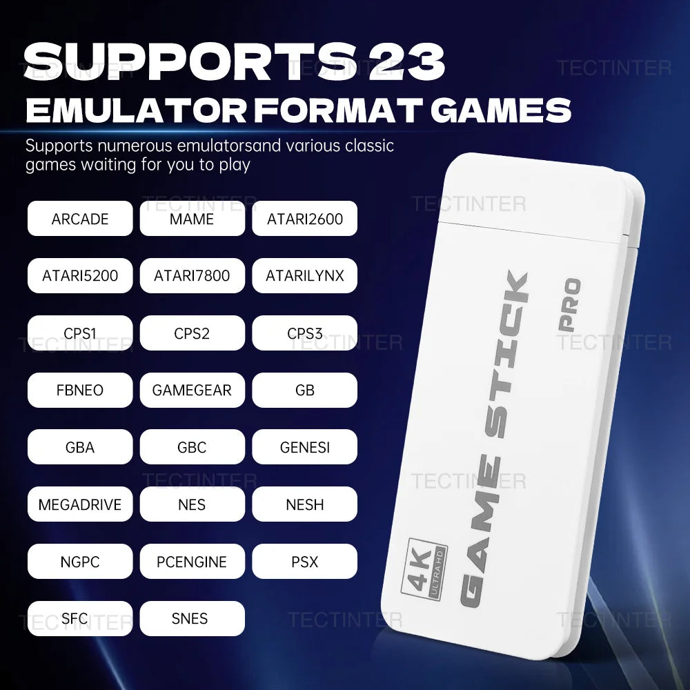 M15 4K Mini Game Stick Console – Retro Handheld with 20,000 Games, HD Video, and 2.4G Dual Wireless Controllers