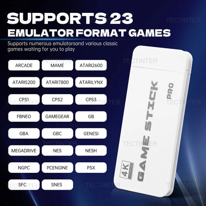 M15 4K Mini Game Stick Console – Retro Handheld with 20,000 Games, HD Video, and 2.4G Dual Wireless Controllers