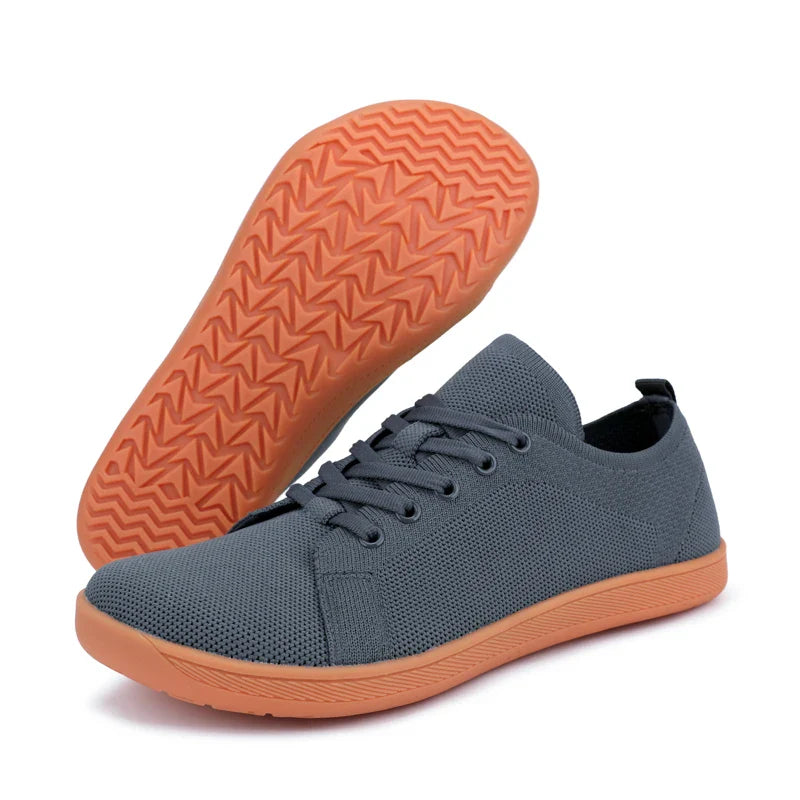 Wide Toe Barefoot Shoes — Men’s & Women’s Minimalist Walking Sneakers with Zero Drop Sole and Breathable Mesh