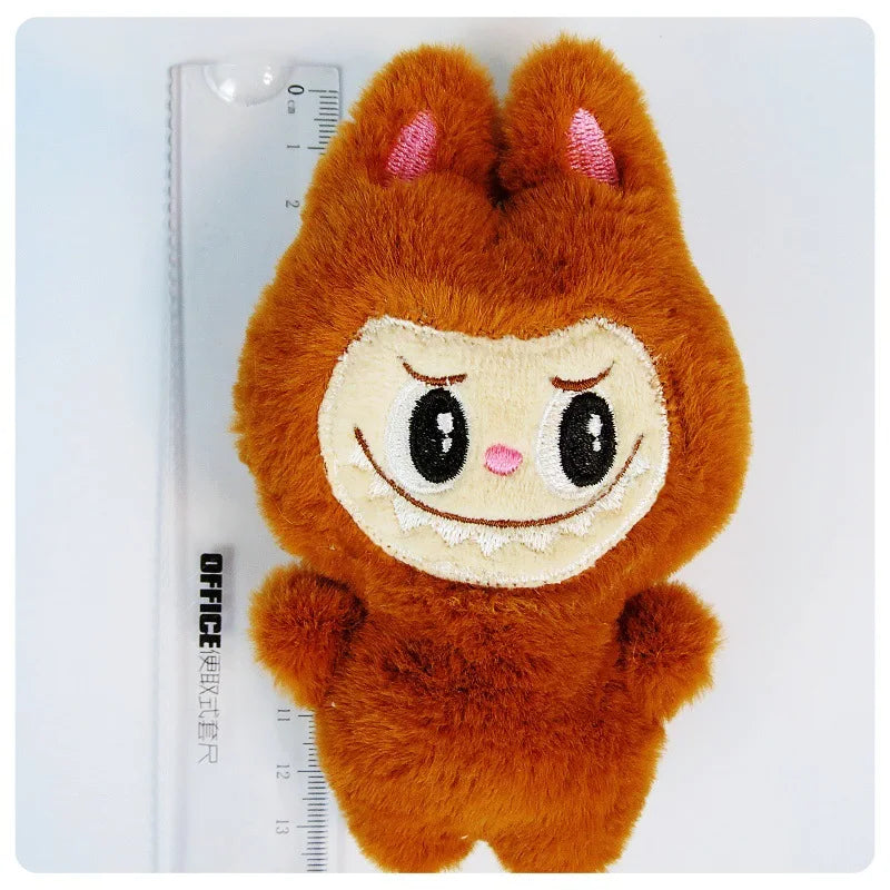 5pcs Labubu Plush Toy Set – Kawaii White Stuffed Plushies, Keychain & Pillow Accessories for Kids