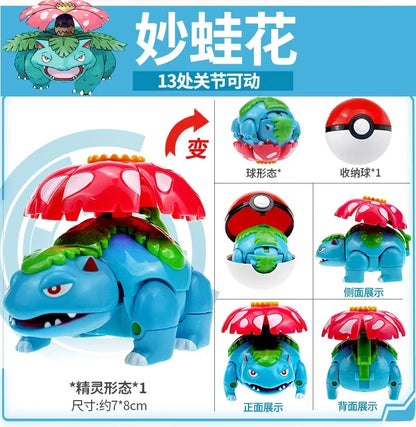 Original Pokémon Elf Ball Toys — Pocket Monsters Figures including Pikachu, Gengar, Dragonite & More
