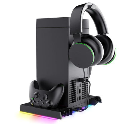 IPEGA Xbox Charging Dock with Cooling Fan & RGB Light – Smart Temperature Control Console Stand XBX024S
