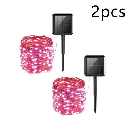Solar LED Fairy String Lights - Waterproof Outdoor Garden Twinkle Lights for Patio & Party Decor