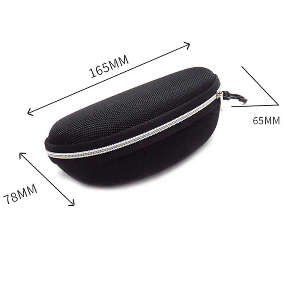 KLASSNUM Portable EVA Glasses Case - Colorful Sunglasses Hard Case with Zipper, Carabiner Hook, Eyeglasses Protector Box Holder