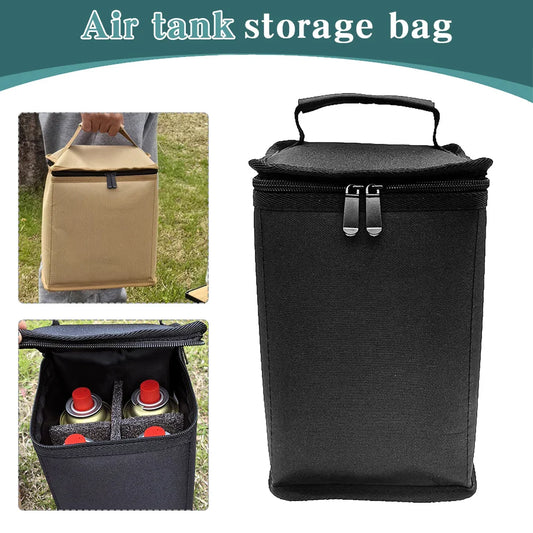 Butane Fuel Canister Cover – 600D Oxford Cloth Gas Tank Bag for Camping, Hiking & Outdoor Cooking