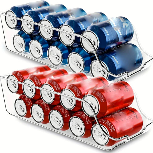 Kitchen Storage Cans | Soda Can Dispensers and Organizers for Refrigerator and Freezer | Essential Kitchen Accessories