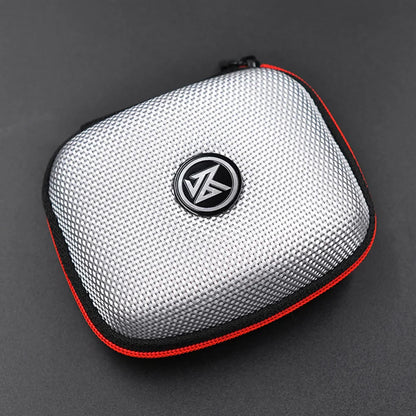 KZ Earphone Case – Portable EVA Zipper Headset Storage Box with Logo, Square Compression Organizer for Headphones