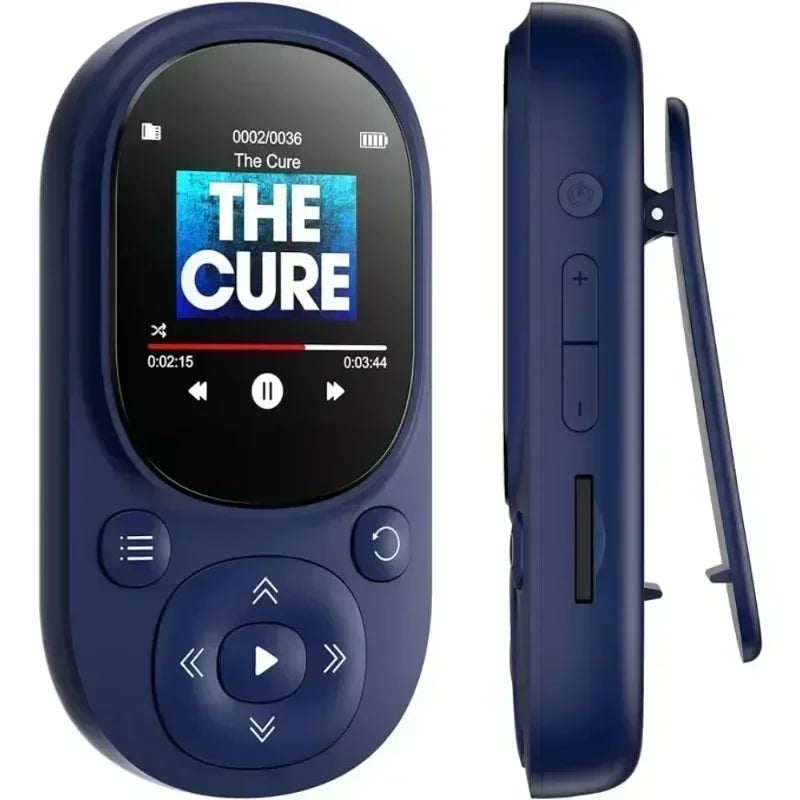 32GB Bluetooth MP3 Music Player – Clip-On, Lossless Sound, FM Radio, Voice Recorder, Supports 128GB TF Card