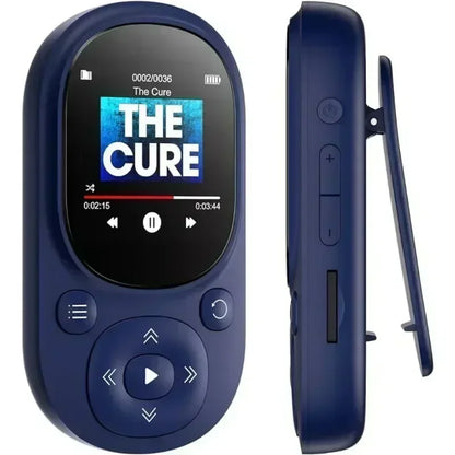 32GB Bluetooth MP3 Music Player – Clip-On, Lossless Sound, FM Radio, Voice Recorder, Supports 128GB TF Card