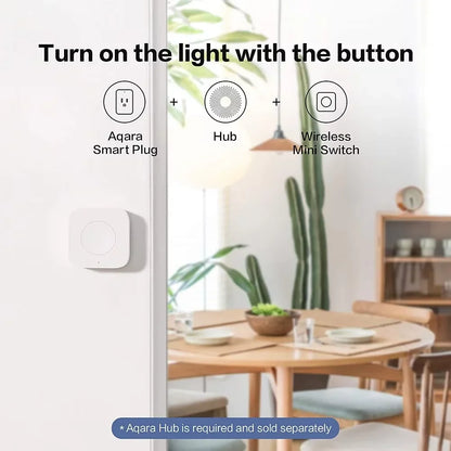 Aqara Zigbee Smart Wireless Mini Switch – One-Key Control Button for HomeKit & Xiaomi Mi Home Security