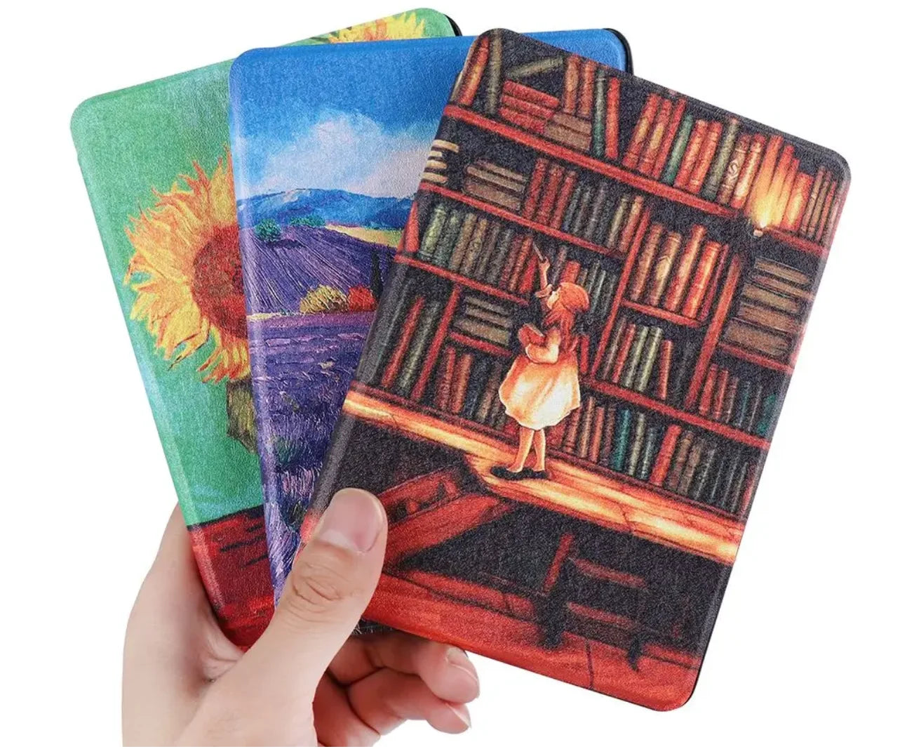 Kindle 10th Gen 6" Leather Case – Hand Strap & Screen Protector Cover with Wake/Sleep Function (2019, J9G29R)