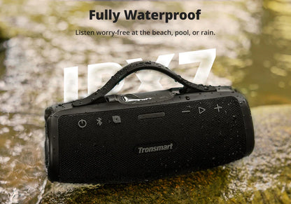 Tronsmart Mirtune S100 50W Bluetooth Speaker – IPX7 Waterproof, APP Control, Built-in Powerbank & Retractable Handle