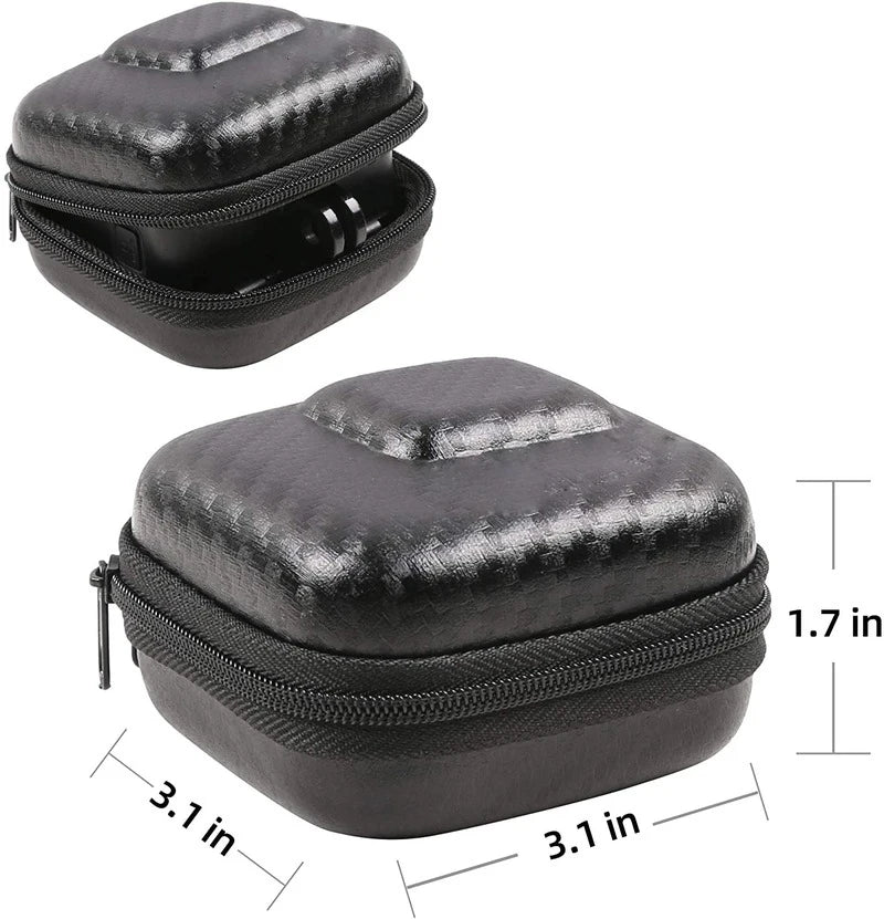 GoPro Hero 12/11/10/9/8/7/6 Storage Bag Case - Portable Mini Protective Box for GoPro Accessories