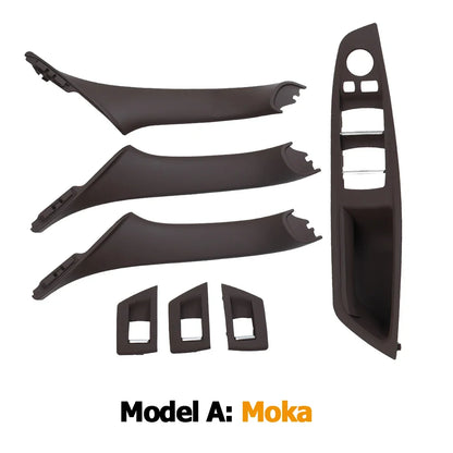 LHD/RHD Car Interior Door Armrest Handle Set | Beige, Black, Brown, Oyster for BMW 5 Series F10 F11 523i-530i