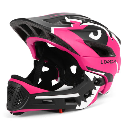 Kids Detachable Full Face Bike Helmet - Child Cycling, MTB, Skateboarding, Roller Skating & Motorcycle Sports Helmet