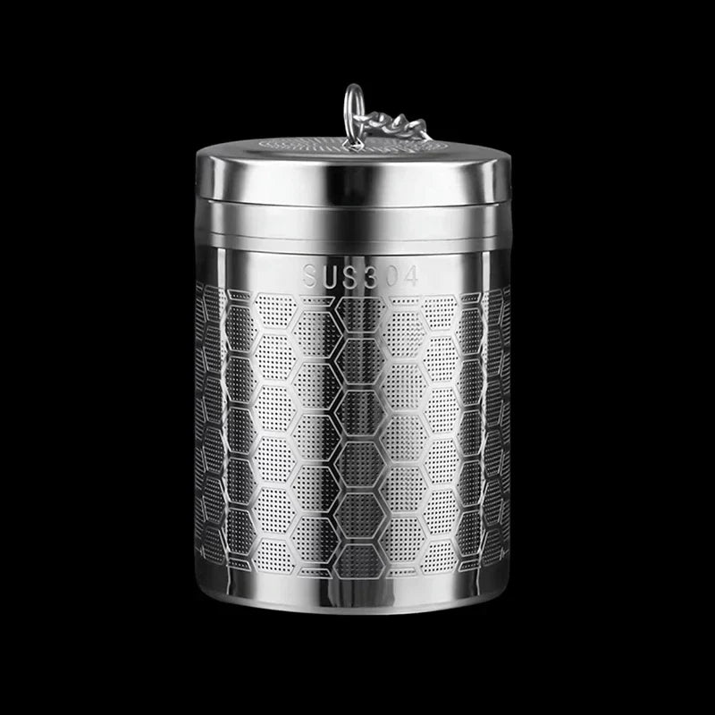 Stainless Steel Tea Infuser – Extra Fine Mesh Strainer for Loose Tea with Extended Chain Hook