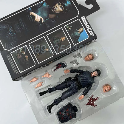 NECA Robocop Alex J. Murphy Action Figure — Movable Joint Model Toy Doll for Room Decor & Kids’ Christmas Gift