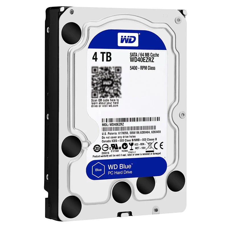Western Digital WD Blue 4TB/6TB/3TB/2TB 3.5" SATA III Hard Drive – Desktop & Monitoring Storage Solution