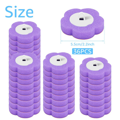 18/36pcs Toilet Brush Set – Long Handle Bathroom Cleaning Brush with Disposable Replacement Heads for Home WC Accessories