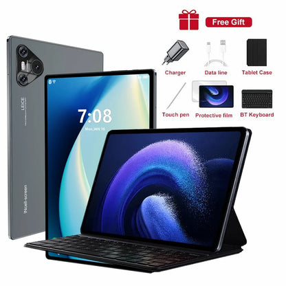 16 Pro 10.1" Android Tablet – HD Display, Android 12, 4G/5G Dual SIM, GPS, 10000mAh for Kids