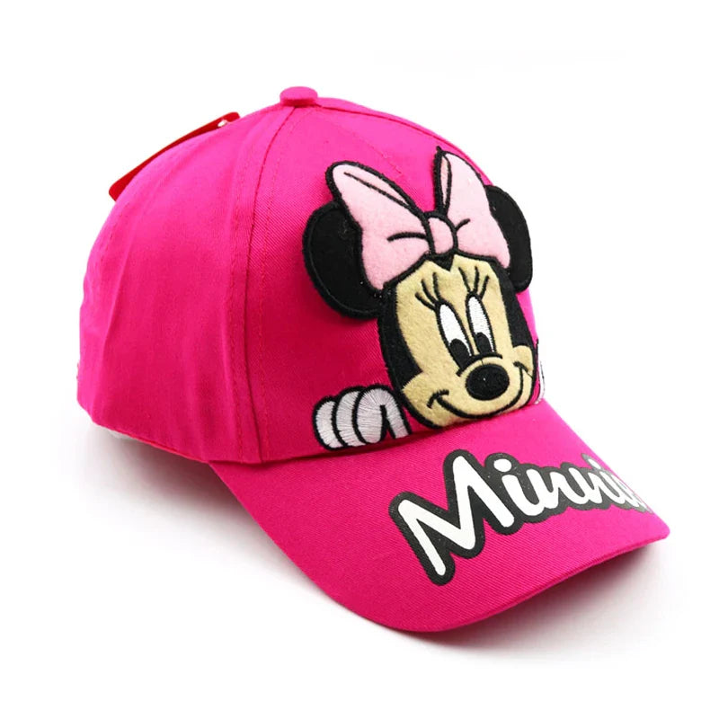 Disney Minnie Mouse Baby Hat – Embroidered Cotton Baseball Cap for Kids Boys & Girls, Sun Protection Outdoor Cap