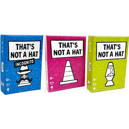 Unique That’s Not a Hat Party Game – English Tabletop Card Game for 3-8 Players, Fun Family & Friends Board Game