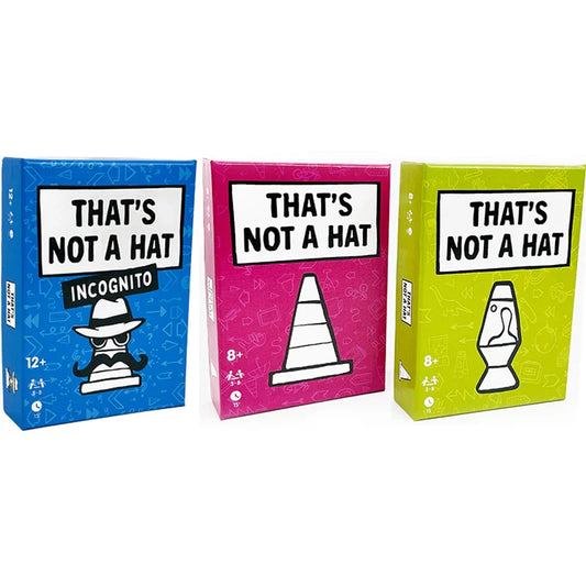 Unique That’s Not a Hat Party Game – English Tabletop Card Game for 3-8 Players, Fun Family & Friends Board Game