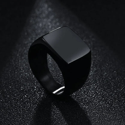 2024 Fashion Stainless Steel Rings for Men – Classical Smooth Surface Wedding Bands, Christmas Party Jewelry Gift