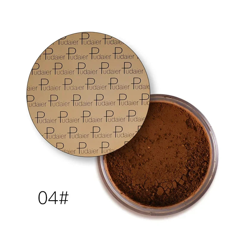 Matte Loose Setting Powder – Oil-Control Mineral Face Concealer, Long-Lasting Bronzer & Contour for Dark Skin