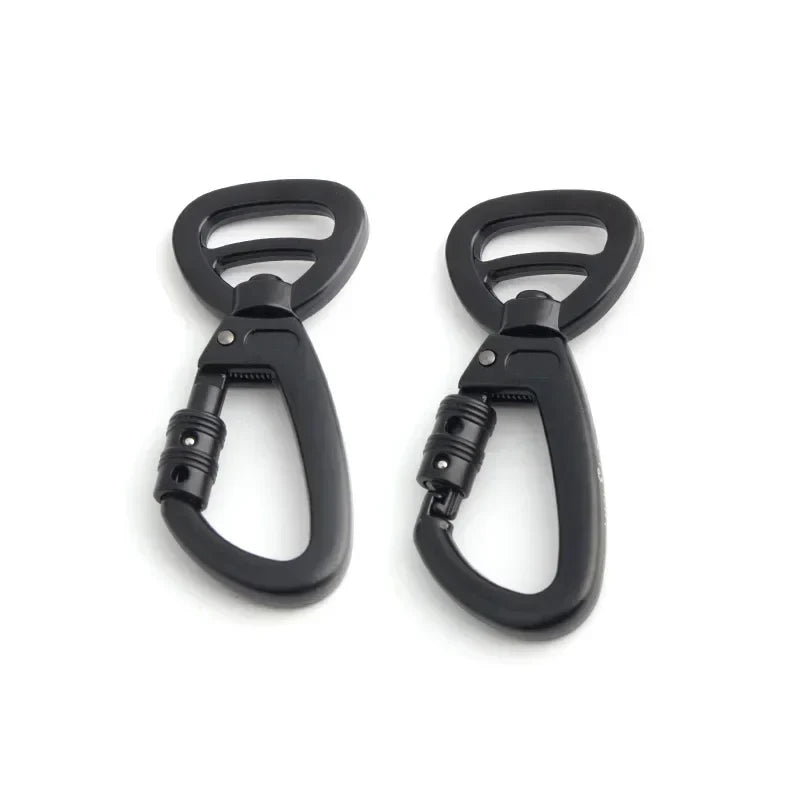 Auto-Locking Dog Leash Carabiner Clip – Swivel Rotating Ring Pet Hook for Outdoor Walking, Keychain & Pet Accessories