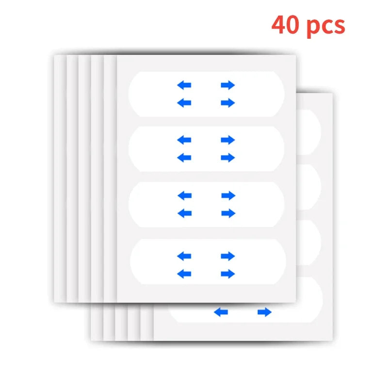 40-120PCS V-Shape Face Lifting Tape — Invisible Transparent Adhesive Patches for Wrinkle & Sagging Skin Repair