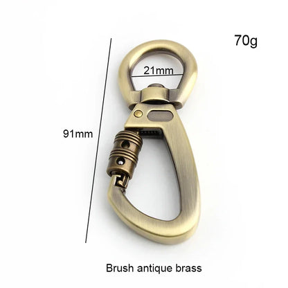 Auto-Locking Dog Leash Carabiner Clip – Swivel Rotating Ring Pet Hook for Outdoor Walking, Keychain & Pet Accessories