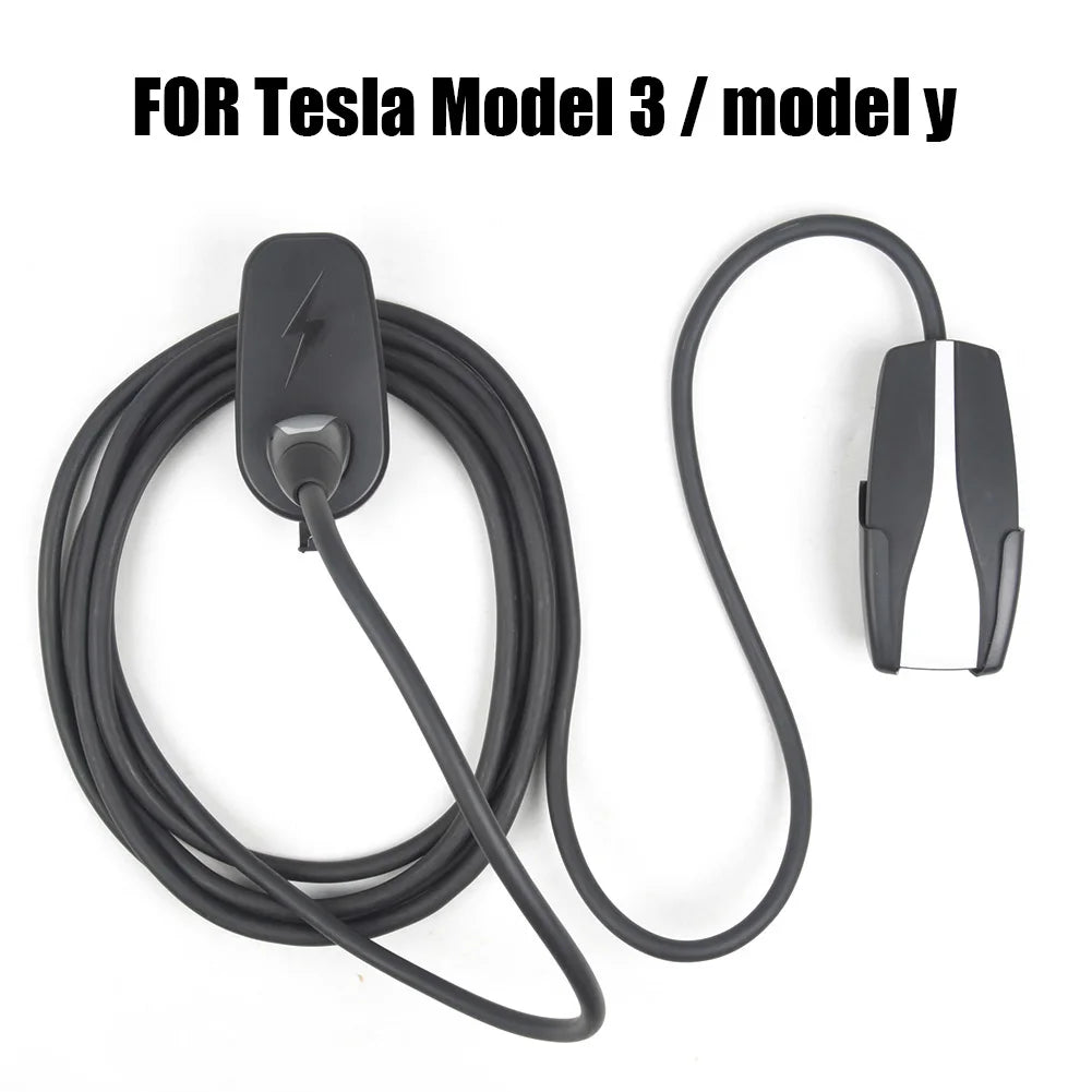Car Charging Cable Mount – Wall Charger Holder with Chassis & Connector Bracket for Tesla Model 3/Y Accessories