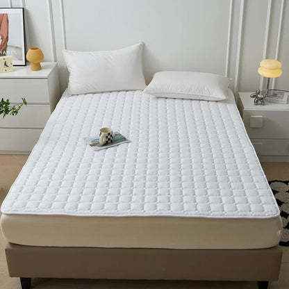 Waterproof Quilted Mattress Protector - Thick Breathable Mattress Topper for Single or Double Beds