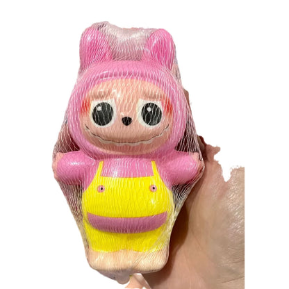 Labubu Blind Box Stress Relief Toy Slow Rebound Cartoon Doll Grip Training Gift for Kids