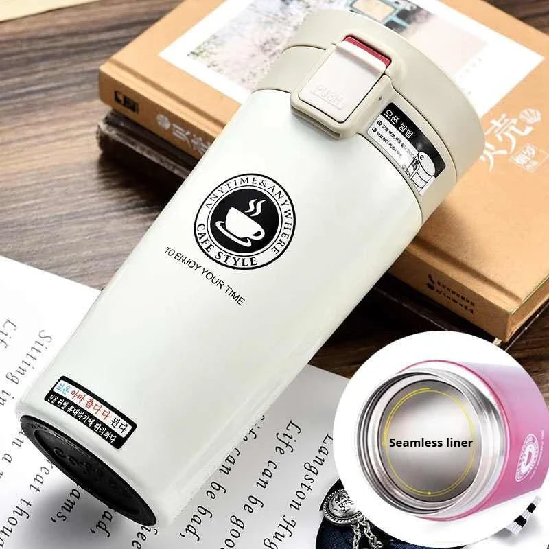 380/510ML Stainless Steel Vacuum Insulated Coffee Cup — Thermal Travel Mug Keeps Drinks Hot & Cold for Car & Outdoor Sports