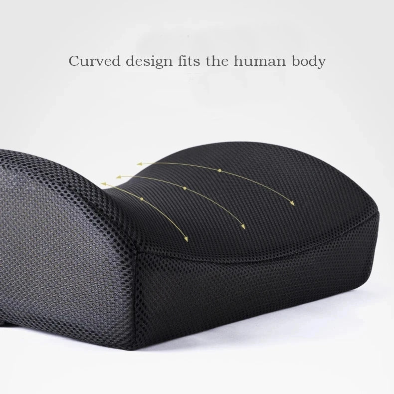 Orthopedic Memory Foam Seat Cushion – Hemorrhoid Relief, Car & Office Chair Lumbar Support, Breathable Pain Relief Pillow