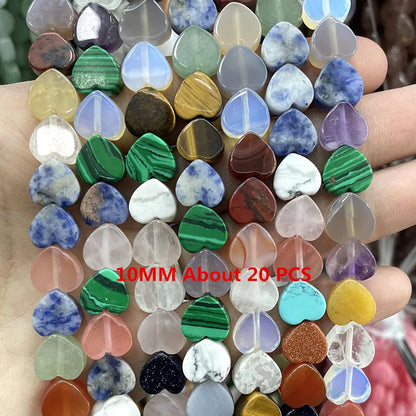 Natural Gemstone Beads - Agate Quartz Turquoise Faceted Rondelle Spacer Beads for DIY Jewelry Making & Bracelets