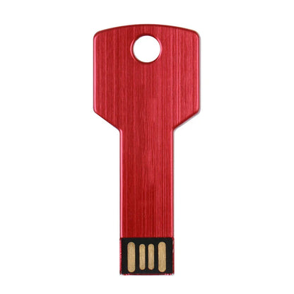 64GB Metal Key-Shaped USB Flash Drive – High-Speed U Disk, Real Capacity Storage (Black/Silver)
