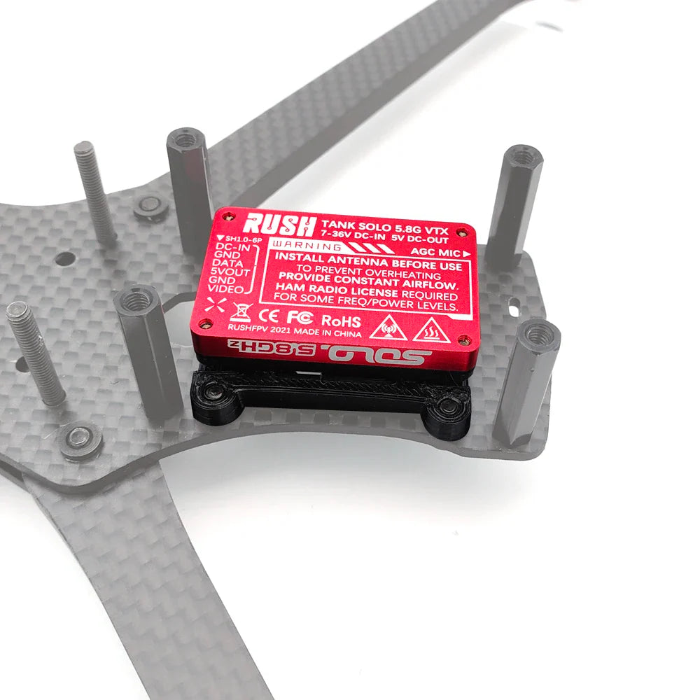 FPV Drone VTX Mount — 3D Printed TPU Video Transmitter Holder for Flight Control, 20-30mm Racing Drone