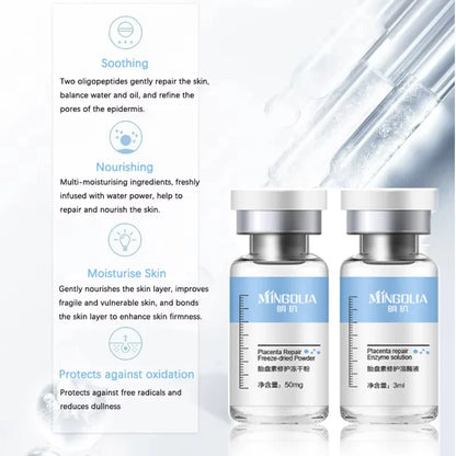 Placenta Freeze-Dried Powder Essence — Hydrating, Nourishing & Skin Rejuvenation Serum for Pore Shrinking