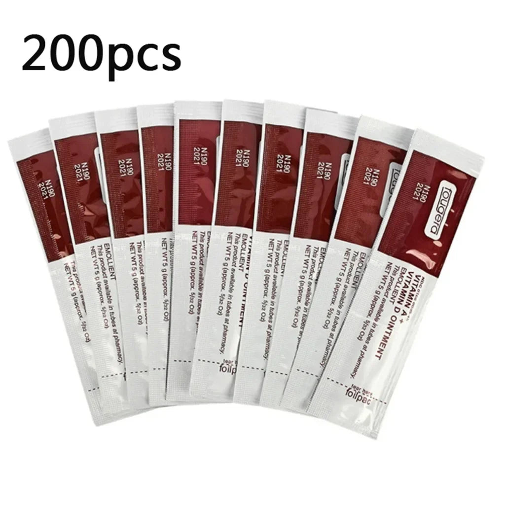 100pcs Tattoo Aftercare Cream – Anti-Scar Vitamin Lotion for Permanent Makeup, Eyebrow, Eyeliner & Lips, 5g