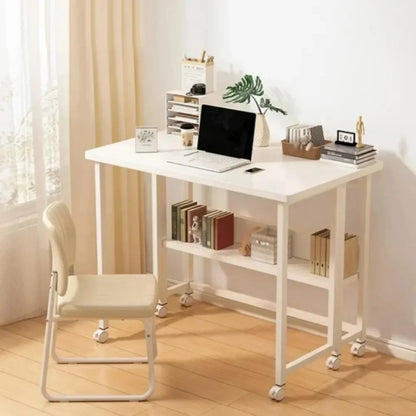 Foldable Computer Desk – Adjustable Laptop Desk for Home & Office, Space-Saving Multifunctional Folding Table