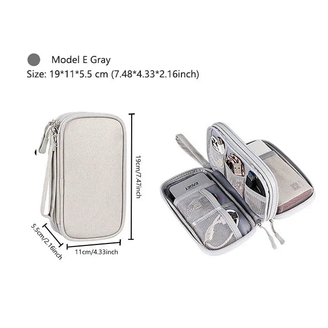 Waterproof Travel Cable Organizer Bag – Portable Digital Storage Pouch for Electronic Accessories