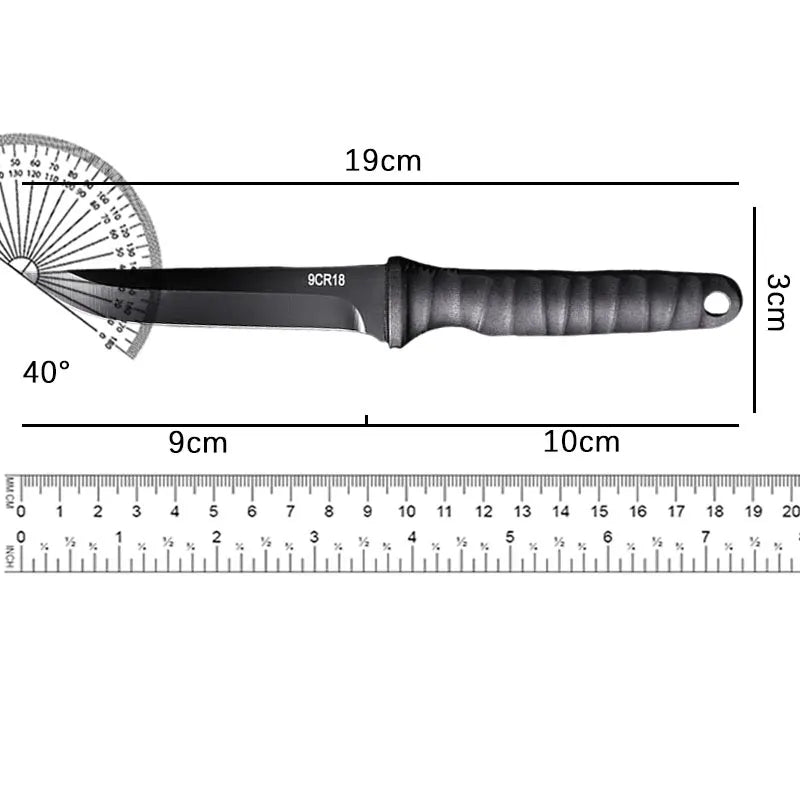 5Cr15Mov Stainless Steel Meat Cleaver & Boning Knife – Sharp Fishing Knife with Holster, Multifunctional Vegetable Peeler