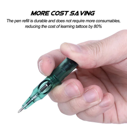 10/5PCS Ballpoint Cartridge Tattoo Needles — Practice Needles for Beginners & Designer Drawing with Tattoo Pen Machine