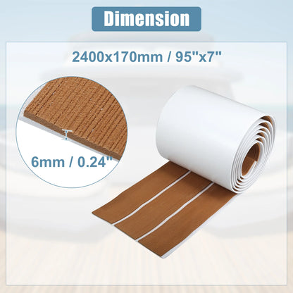 Uxcell EVA Foam Boat Flooring – Teak Foam Decking Marine Yacht Deck Mats (Multiple Sizes)