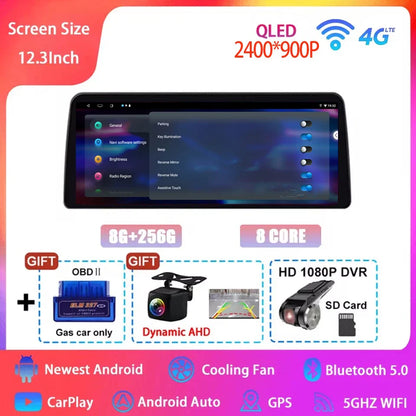 Android 15 Car Radio for Honda Civic FE/FL 2021-2023 - 12.3 Inch Multimedia Touch Screen GPS Navigation Player