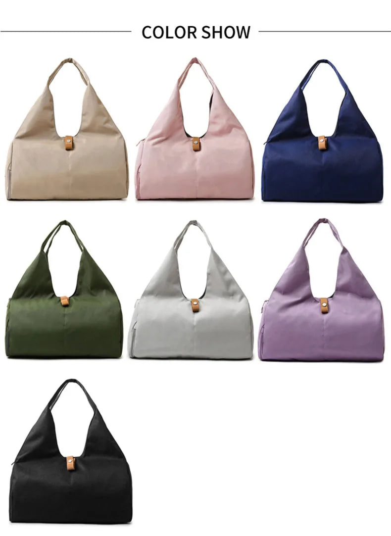 Women’s Yoga Mat Bag – Fitness Shoulder Tote for Gym, Sports, Travel, Dry/Wet Storage