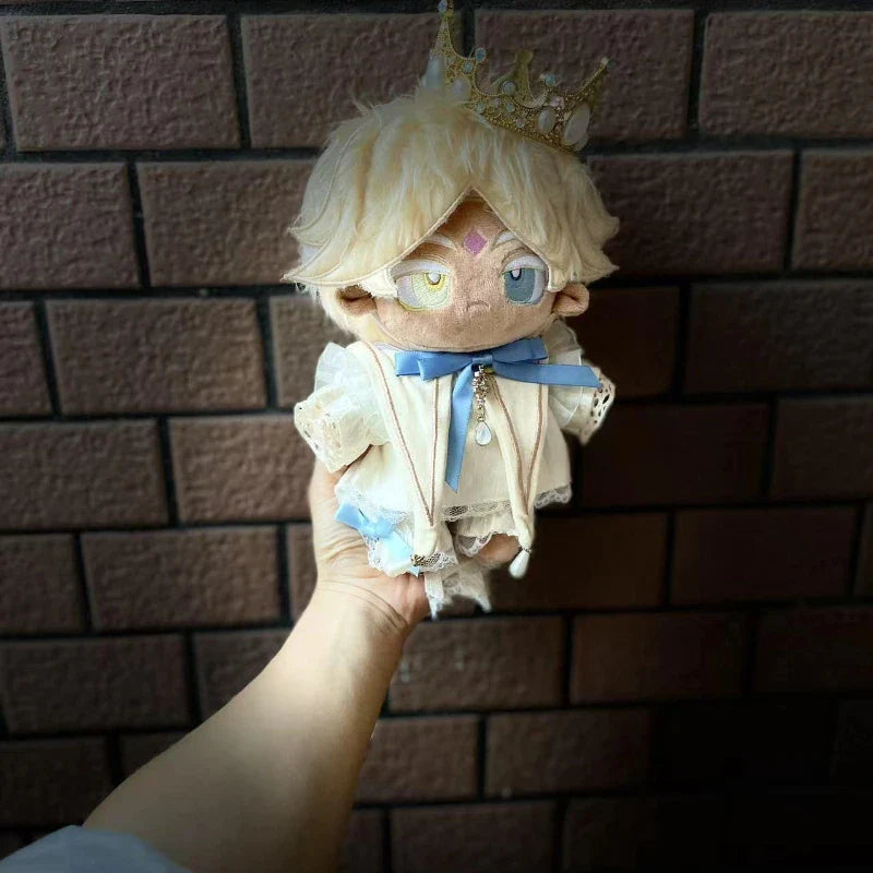 Pure Vanilla Cookie Plush Doll 20cm – Dress-Up Cotton Stuffed Toy from Cookie Run: Kingdom, Cosplay Gift for Kids